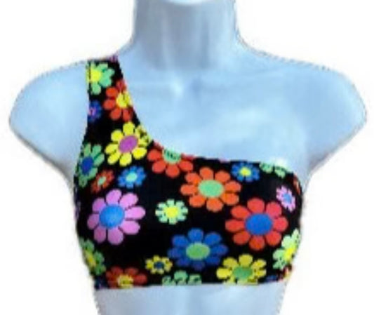 Electric Daisy One Shoulder Top
